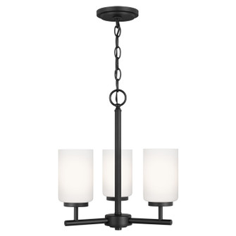 Oslo Three Light Chandelier in Midnight Black (1|31160EN3112)