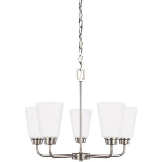Kerrville Five Light Chandelier in Brushed Nickel (1|3115205EN3962)