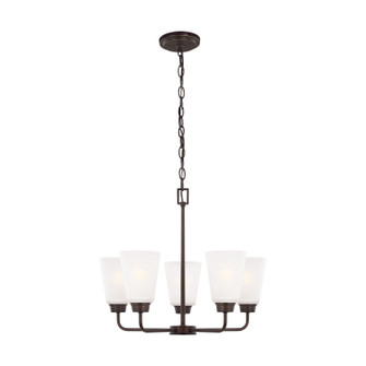 Kerrville Five Light Chandelier in Bronze (1|3115205EN3710)