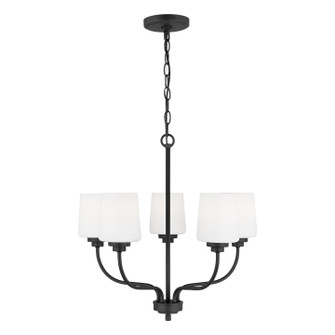 Windom Five Light Chandelier in Midnight Black (1|3102805112)