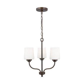 Windom Three Light Chandelier in Bronze (1|3102803EN3710)