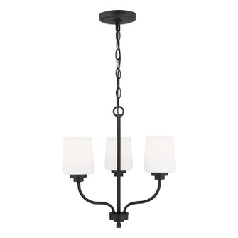 Windom Three Light Chandelier in Midnight Black (1|3102803EN3112)