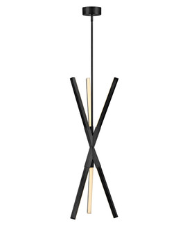 Rae LED Pendant in Black (138|FR30617BLK)