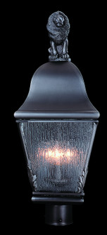 Coeur De Lion Three Light Exterior Post Mount in Siena Bronze (8|9611SBR)