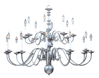 Jamestown 20 Light Foyer Chandelier in Satin Pewter (8|9138SP)