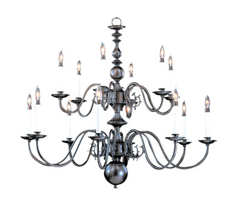 Jamestown 14 Light Foyer Chandelier in Satin Pewter (8|9135SP)