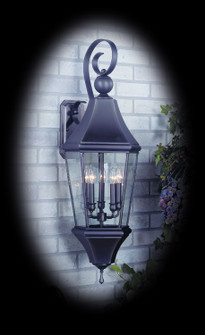 Normandy Five Light Exterior Wall Mount in Iron with Rain Glass (8|8744IRONR)