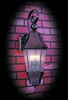 Normandy Three Light Exterior Wall Mount in Iron with Rain Glass (8|8742IRONR)