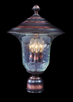 Carcassonne Three Light Exterior Post Mount in Siena Bronze (8|8327SBR)