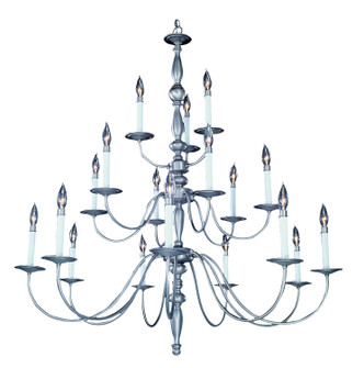 Jamestown 18 Light Foyer Chandelier in Satin Pewter (8|7918SP)