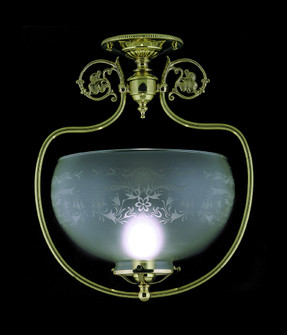 Chancery One Light Flush / Semi-Flush Mount in Polished Brass (8|7811PB)