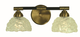 Stonebridge Two Light Wall Sconce in Antique Brass and Matte Black (8|5662ABMBLACK)