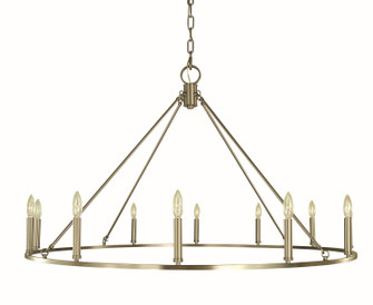 Midtown 12 Light Chandelier in Brushed Nickel (8|5652BN)