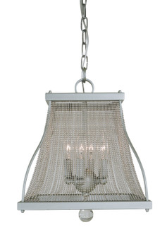 Harrison Four Light Mini-Chandelier in Satin Pewter/Polished Nickel (8|5504SPPN)