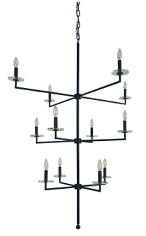 Muse 12 Light Foyer Chandelier in Polished Nickel (8|5452PN)