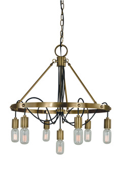 Felix Seven Light Chandelier in Antique Brass (8|5380AB)