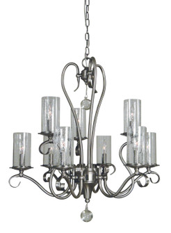 Ilsa Nine Light Chandelier in Brushed Nickel (8|5029BN)