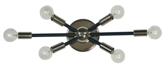 Simone Six Light Wall Sconce in Polished Nickel w/Satin Pewter Accents (8|5015PNSP)