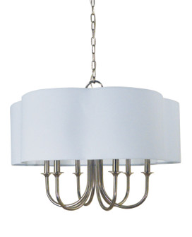 Desire Six Light Chandelier in Polished Nickel (8|4990PN)