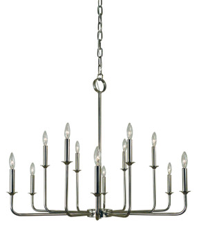 Boulevard 12 Light Chandelier in Polished Nickel (8|4982PN)