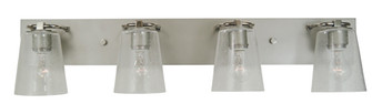 Mercer Four Light Bath in Satin Pewter with Polished Nickel (8|4854SPPNCS)