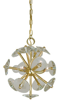 Apogee Four Light Chandelier in Satin Pewter (8|4814SP)