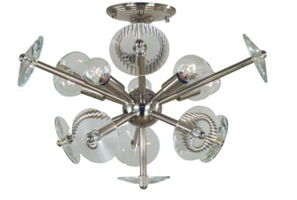 Apogee Five Light Flush / Semi-Flush Mount in Polished Nickel (8|4812PN)