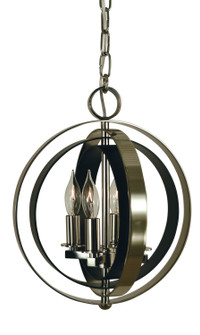 Constell Four Light Chandelier in Polished Nickel with Matte Black (8|4650PNMBLACK)