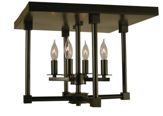 Lexington Four Light Flush / Semi-Flush Mount in Brushed Nickel w/Polished Nickel (8|4600BNPN)