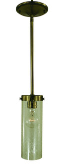 Hammersmith One Light Pendant in Antique Brass with Frosted Glass (8|4432ABF)