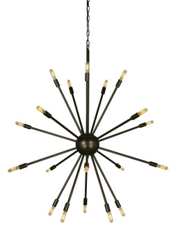 Simone 24 Light Foyer Chandelier in Antique Brass (8|4398AB)