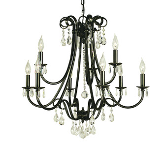 Liebestraum Nine Light Chandelier in Mahogany Bronze (8|2999MB)
