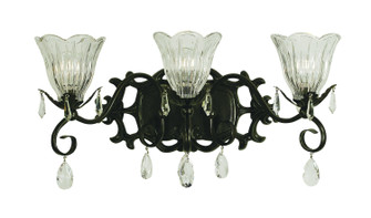 Liebestraum Three Light Wall Sconce in Matte Black (8|2963MBLACK)