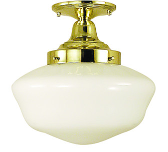 Taylor One Light Flush / Semi-Flush Mount in Polished Silver (8|2555PS)