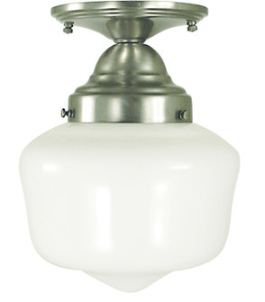 Taylor One Light Flush / Semi-Flush Mount in Polished Silver (8|2551PS)