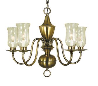 Jamestown Five Light Chandelier in Satin Pewter (8|2545SP)