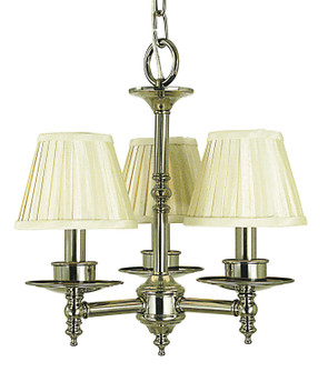 Sheraton Three Light Chandelier in Polished Brass (8|2518PB)