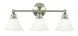 Taylor Three Light Wall Sconce in Siena Bronze with White Marble Glass Shade (8|2423SBRWH)