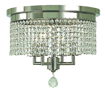 Princessa Four Light Flush / Semi-Flush Mount in Polished Silver (8|2273PS)
