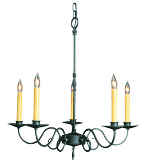 Black Forest Five Light Chandelier in Charcoal (8|1315CH)
