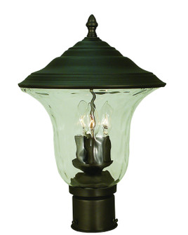 Hartford Three Light Exterior Post Mount in Iron (8|1227IRON)