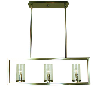 Theorem Three Light Island Chandelier in Brushed Nickel (8|1153BN)