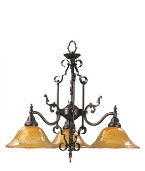 Compass Three Light Wall Sconce in Mahogany Bronze w/Frosted Glass (8|1113MBF)