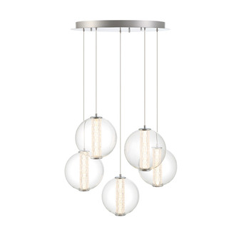 Atomo LED Chandelier in Chrome (40|45737015)