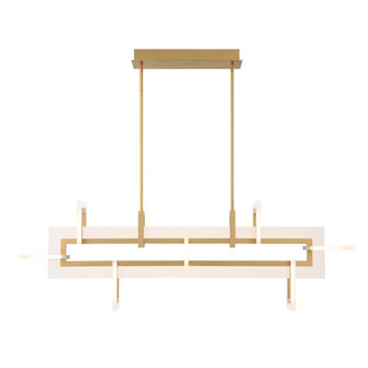 Inizio LED Linear Chandelier in Matte Gold (40|45719011)