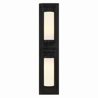 Ren Two Light Outdoor Wall Sconce in Satin Black (40|42732013)