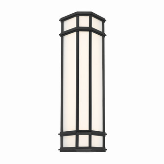 Monte LED Outdoor Wall Sconce in Satin Black (40|42688013)