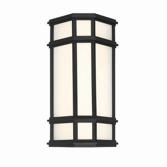 Monte LED Outdoor Wall Sconce in Satin Black (40|42687016)