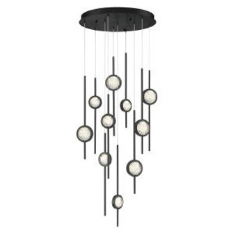 Barletta LED Chandelier in Black Anodized Aluminum (40|39464019)