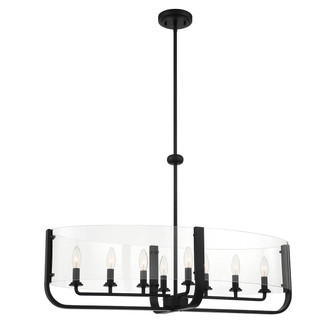 Campisi Eight Light Chandelier in Black (40|38157035)